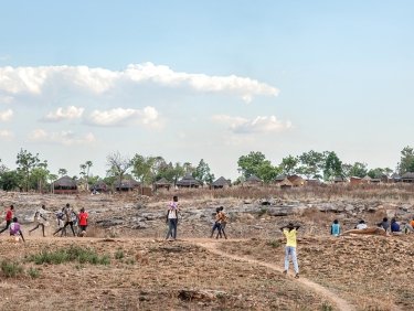 Vue panoramique de personnes en Ouganda
