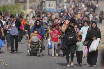 Flüchtende aus Gaza