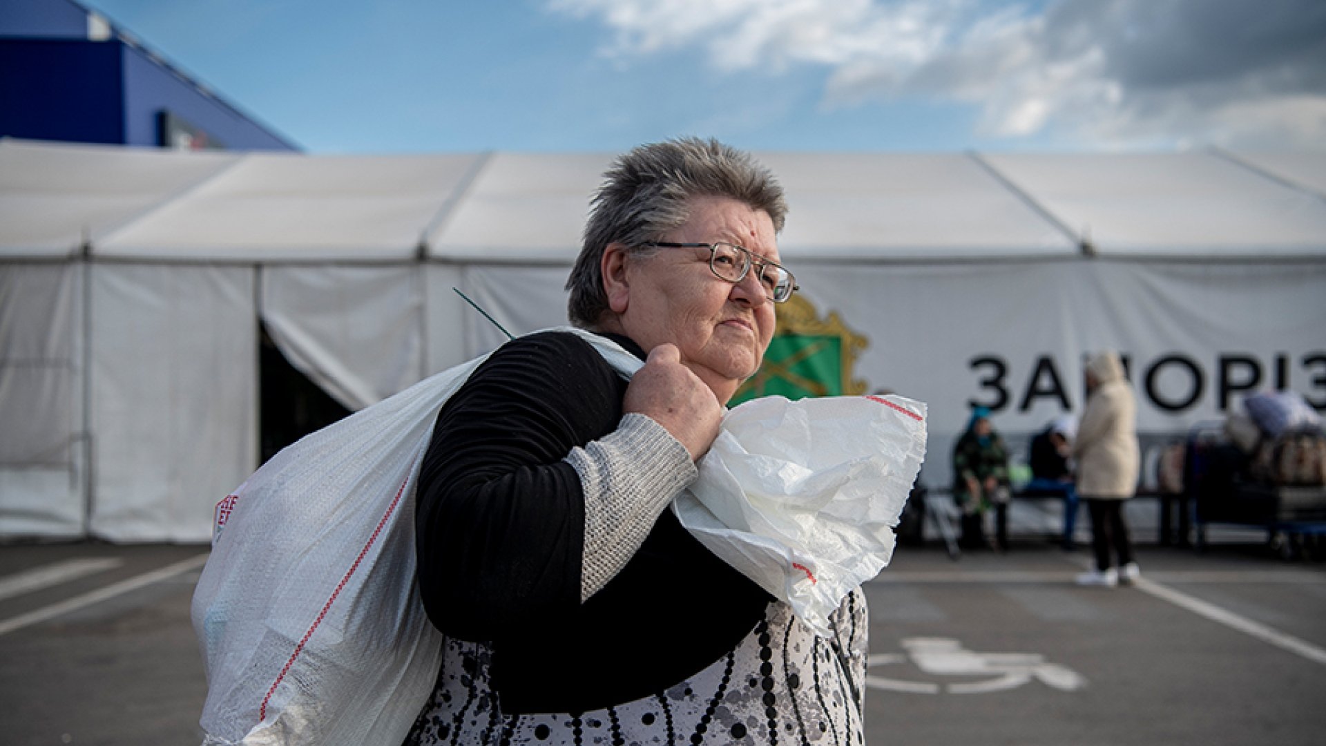 Nothilfe: Lebensmittelverteilung in der Ukraine