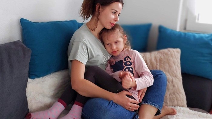 Bild von Olha Yakubenko und ihre Tochter Angelina